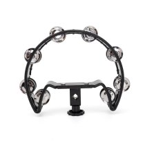Drum Set Tambourine, Black Cutaway