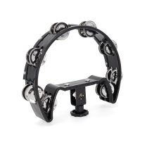 Drum Set Tambourine, Black Cutaway