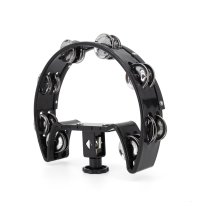 Drum Set Tambourine, Black Cutaway