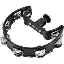 Drum Set Tambourine, Black Cutaway