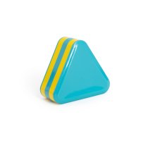 Plastic Triangle Shaker, Blue Yellow