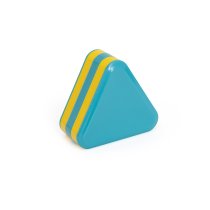 Plastic Triangle Shaker, Blue Yellow