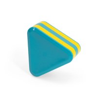 Plastic Triangle Shaker, Blue Yellow
