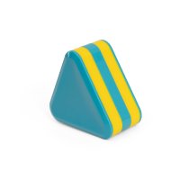 Plastic Triangle Shaker, Blue Yellow