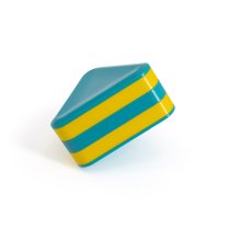 Plastic Triangle Shaker, Blue Yellow