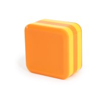 Plastic Square Shaker, Red Yellow