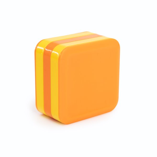 Plastic Square Shaker, Red Yellow