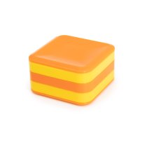 Plastic Square Shaker, Red Yellow