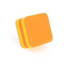 Plastic Square Shaker, Red Yellow