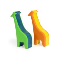 Giraffe Shaker, Green Blue