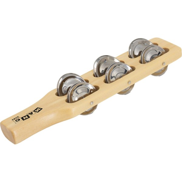 Wooden Jingle Stick 6 Jingles, Natural