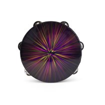 Tambourine 8", Radiant Burst Design