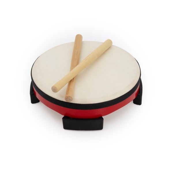 Kids Floor Drum, 8", Red