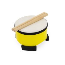 Kids Floor Drum, 6", Yellow