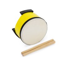 Kids Floor Drum, 6", Yellow