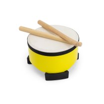 Kids Floor Drum, 6″, Yellow