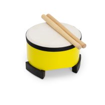 Kids Floor Drum, 6", Yellow