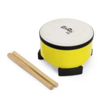 Kids Floor Drum, 6″, Yellow