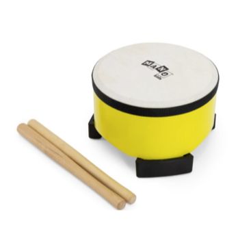 Kids Floor Drum, 6", Yellow