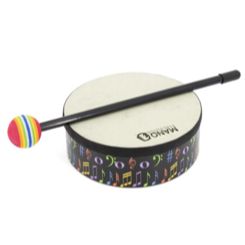 Hand Drum 6" with Mallet, Music Theme