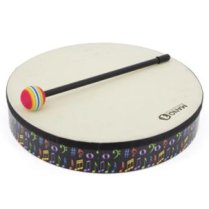 Hand Drum 12" with Mallet, Music Theme