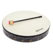 Hand Drum 14" with Mallet, Music Theme