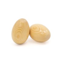 Wooden Egg Shakers, Large, Natural