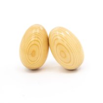 Wooden Egg Shakers, Large, Natural