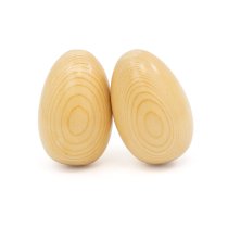 Wooden Egg Shakers, Large, Natural