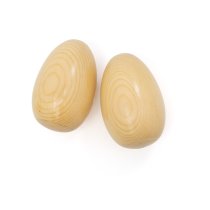 Wooden Egg Shakers, Large, Natural