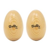 Wooden Egg Shakers, Large, Natural