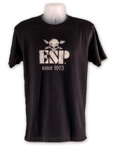 Vintage Skull Graphic Tee - ESP Since 1975, Black, XLarge