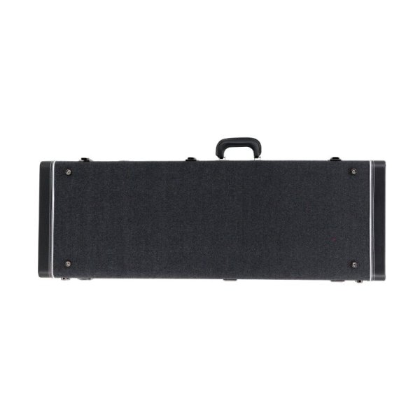 Electric Guitar Case, Black Leather