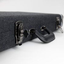 Electric Guitar Case, Black Leather