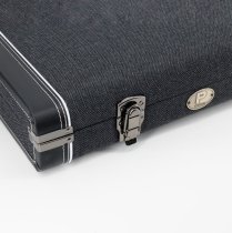 Electric Guitar Case, Black Leather