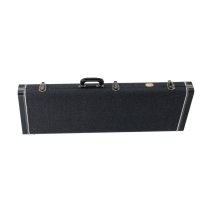 Electric Guitar Case, Black Leather