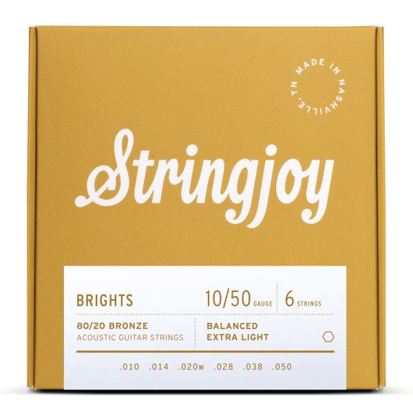 Extra Light Gauge (10-50) 80/20 Bronze Acoustic Guitar Strings