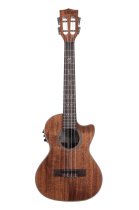 Solid Acacia Tenor Ukulele with Cutaway & EQ