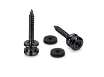 Hardened Steel Strap Buttons with Felt Washers, 2-Pack