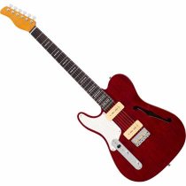 Larry Carlton Semi-Hollowbody Guitar, See-Thru Red