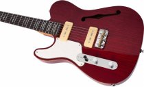 Larry Carlton Semi-Hollowbody Guitar, See-Thru Red
