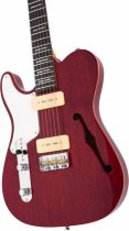 Larry Carlton Semi-Hollowbody Guitar, See-Thru Red