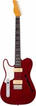 Larry Carlton Semi-Hollowbody Guitar, See-Thru Red