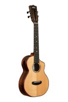 Contour Deluxe All Solid Gloss Spruce Rosewood Tenor Ukulele w/ Cutaway and Bag