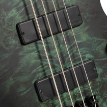 Space 4 Artisan Series Headless 4-String Electric Bass With Bag, Star Dust Green