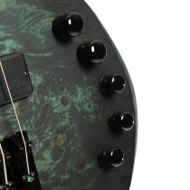 Space 4 Artisan Series Headless 4-String Electric Bass With Bag, Star Dust Green