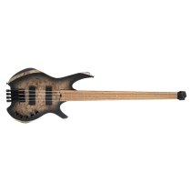 Space 4 Artisan Series Headless 4-String Electric Bass With Bag, Star Dust Black