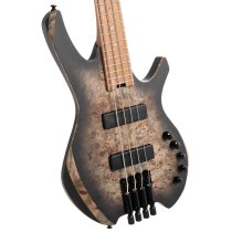 Space 4 Artisan Series Headless 4-String Electric Bass With Bag, Star Dust Black