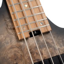 Space 4 Artisan Series Headless 4-String Electric Bass With Bag, Star Dust Black
