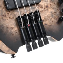 Space 4 Artisan Series Headless 4-String Electric Bass With Bag, Star Dust Black